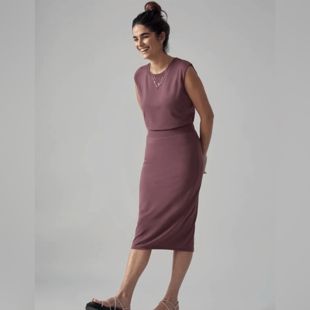 Athleta Santorini Cinch Dress Size Medium NWOT - Picture 8 of 13